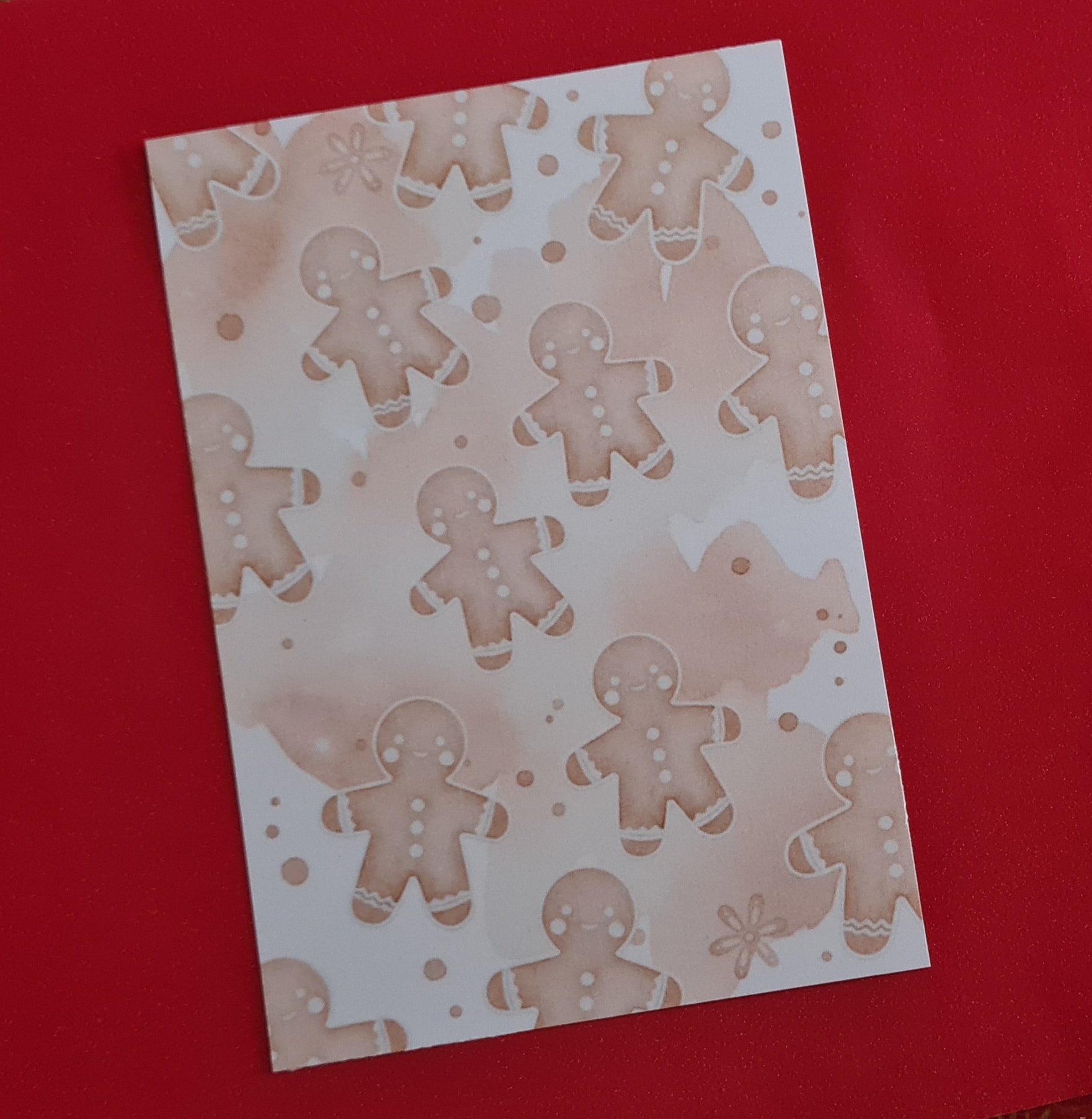 Papier de fond bonhomme de pain d'épices