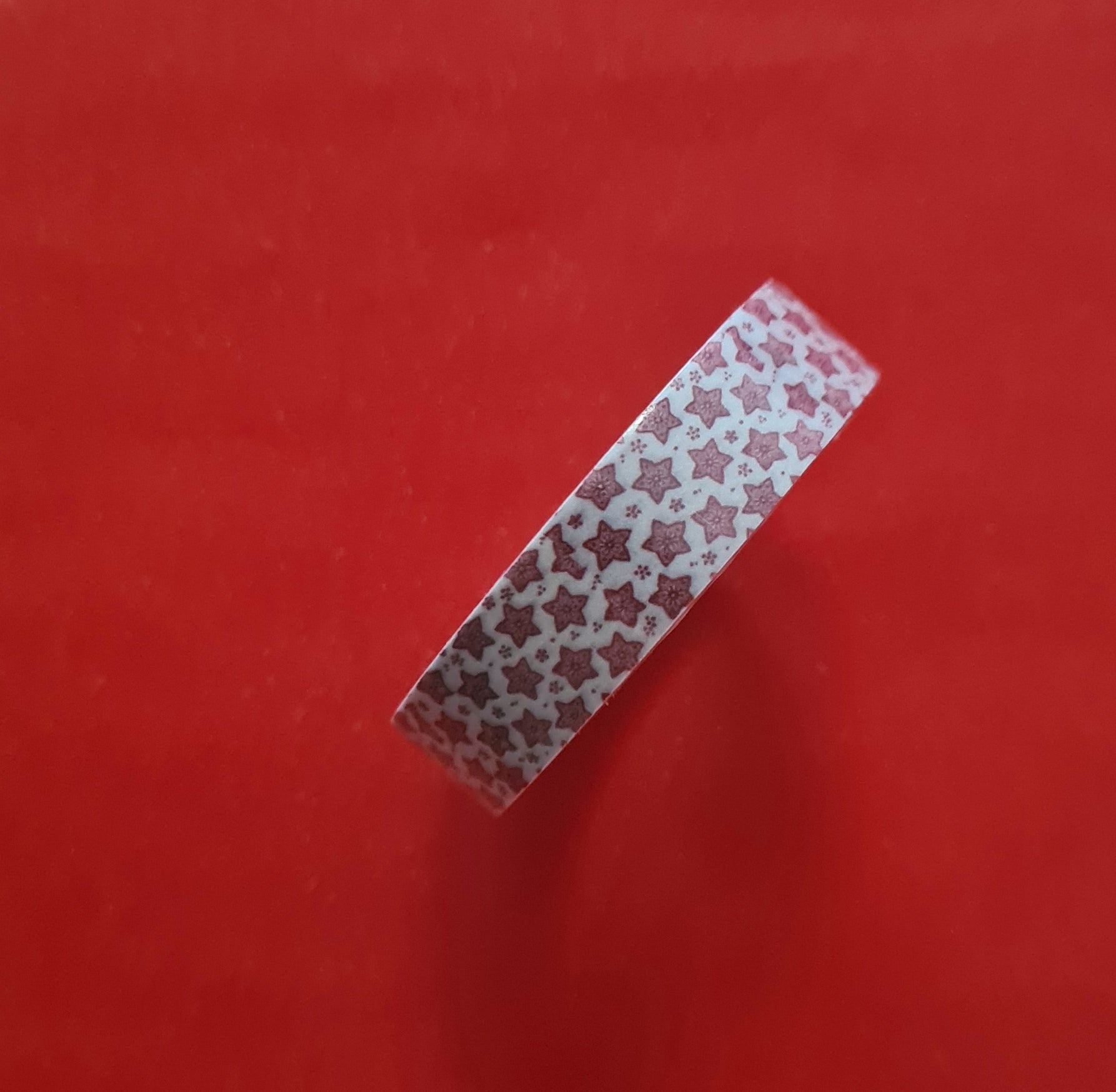 washi tape motif étoile rouge de noël