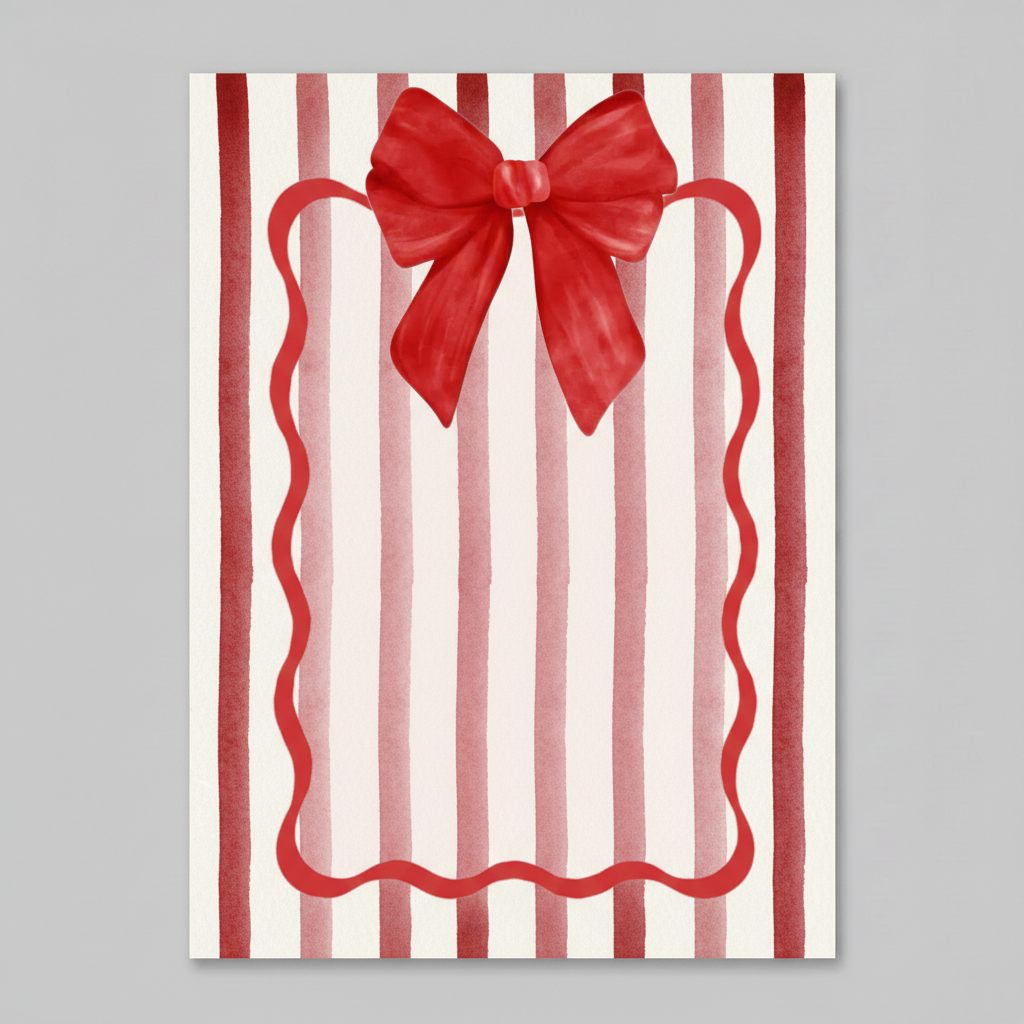 Papier de fond rayure et noeud