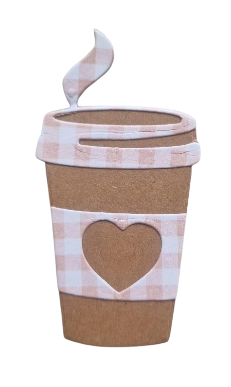 Embellissement gobelet rose