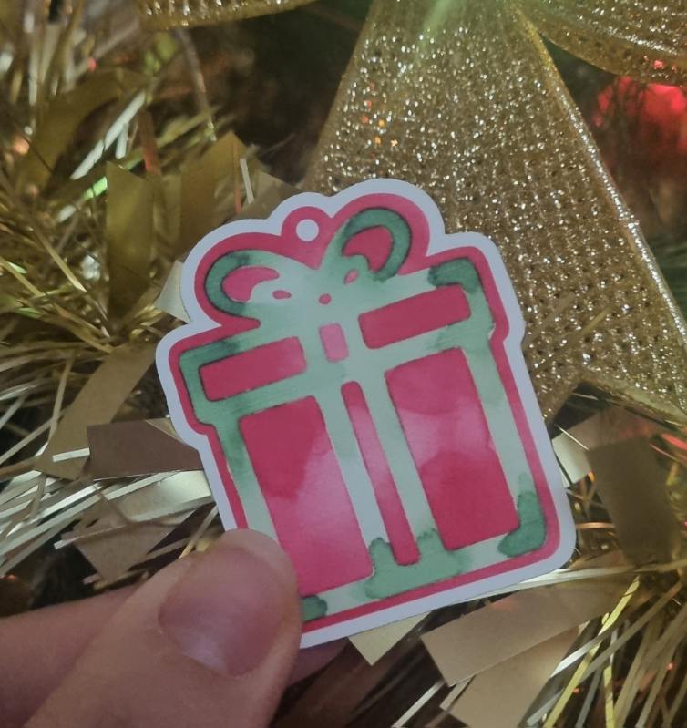 stickers cadeau de noël