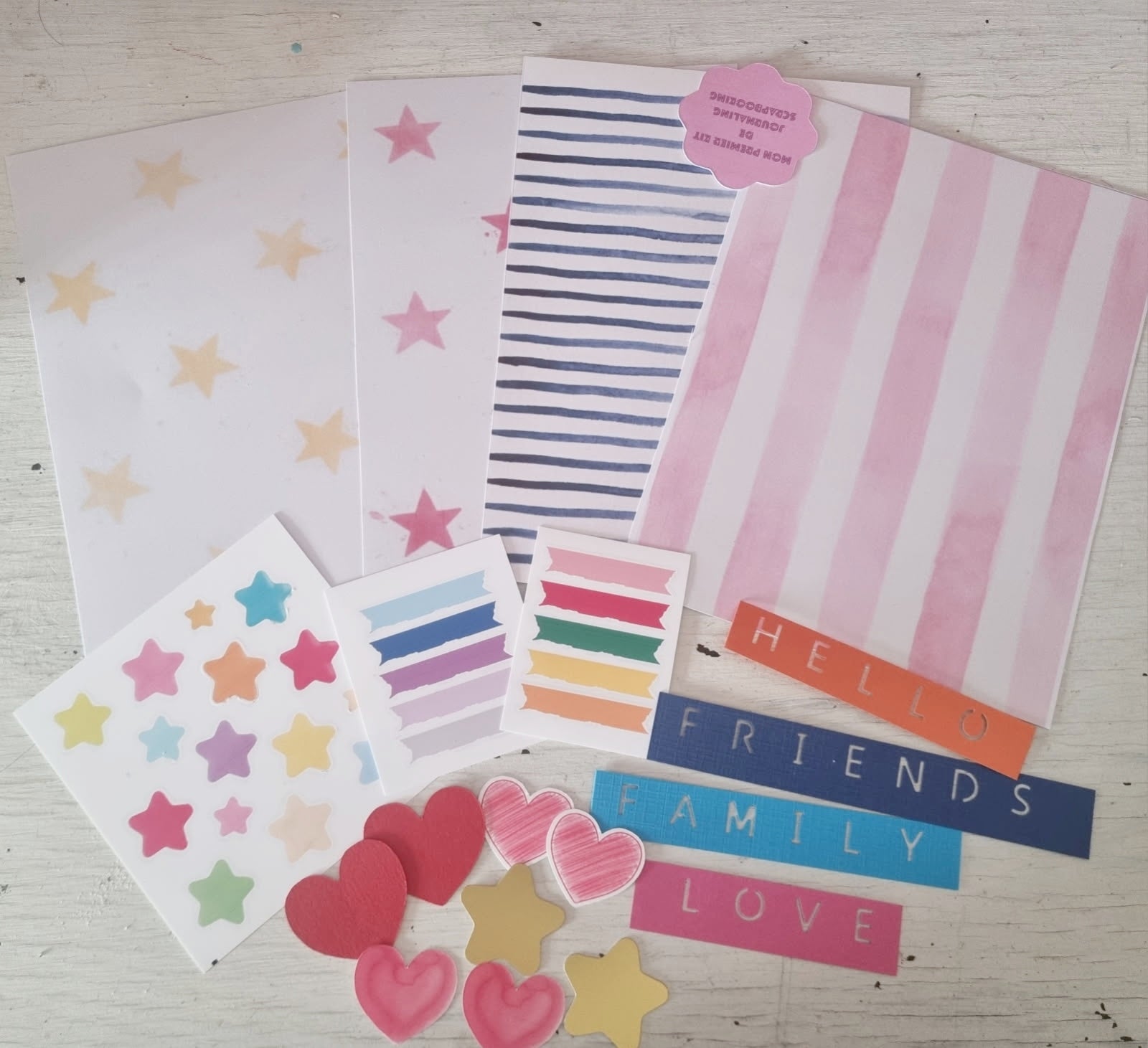 Kit mon premier journaling/scrapbooking