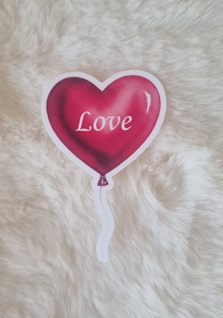 Stickers ballon coeur