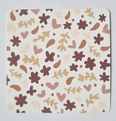 Petite carte motif feuilage