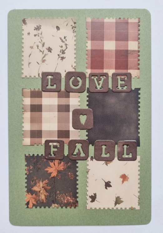 Carte Vintage Love Fall