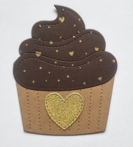 Embellissement Big Cupcake choco