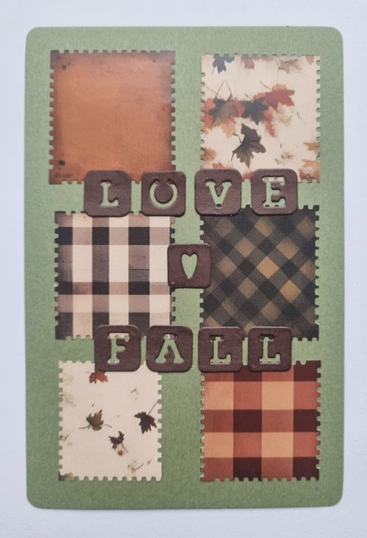 Carte vintage love fall