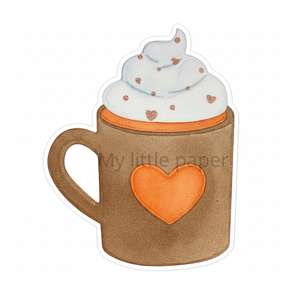 Stickers tasse pumpkin spice latte
