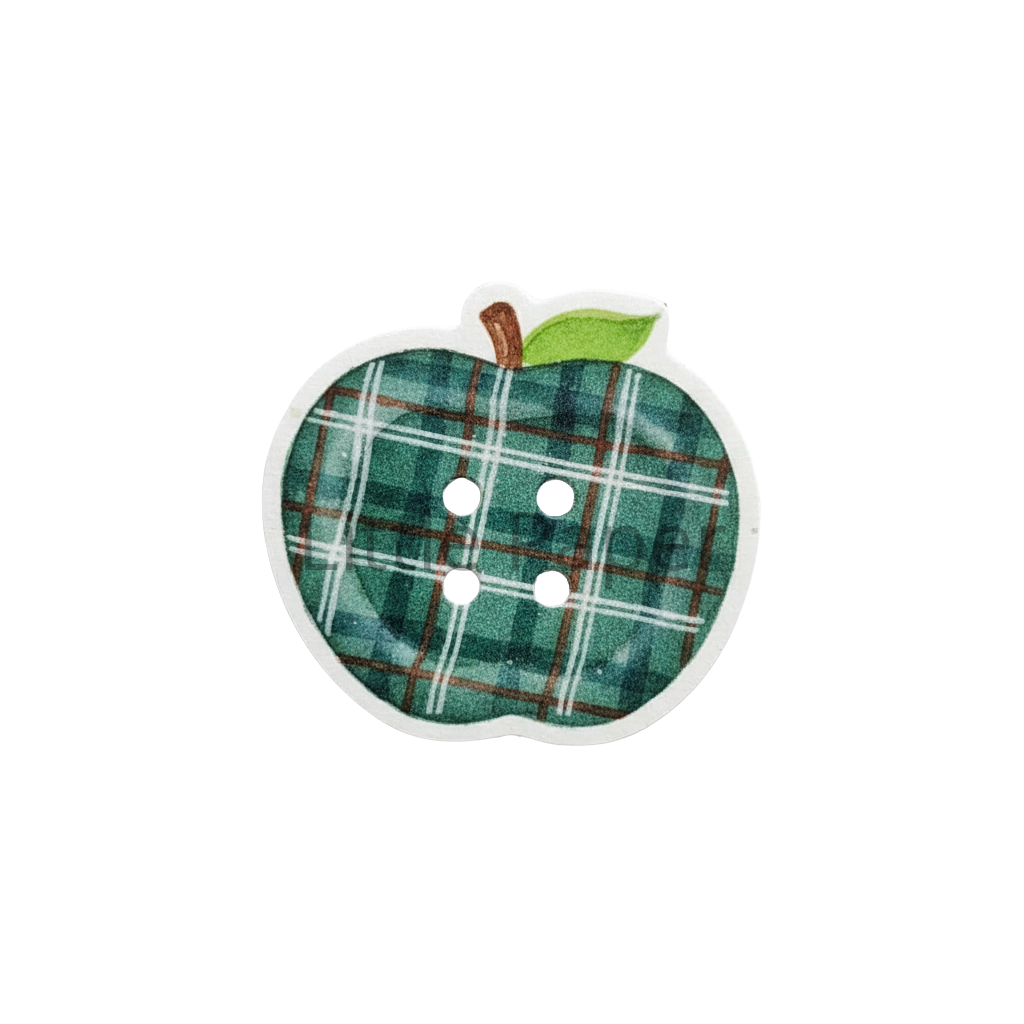 Stickers bouton pomme verte