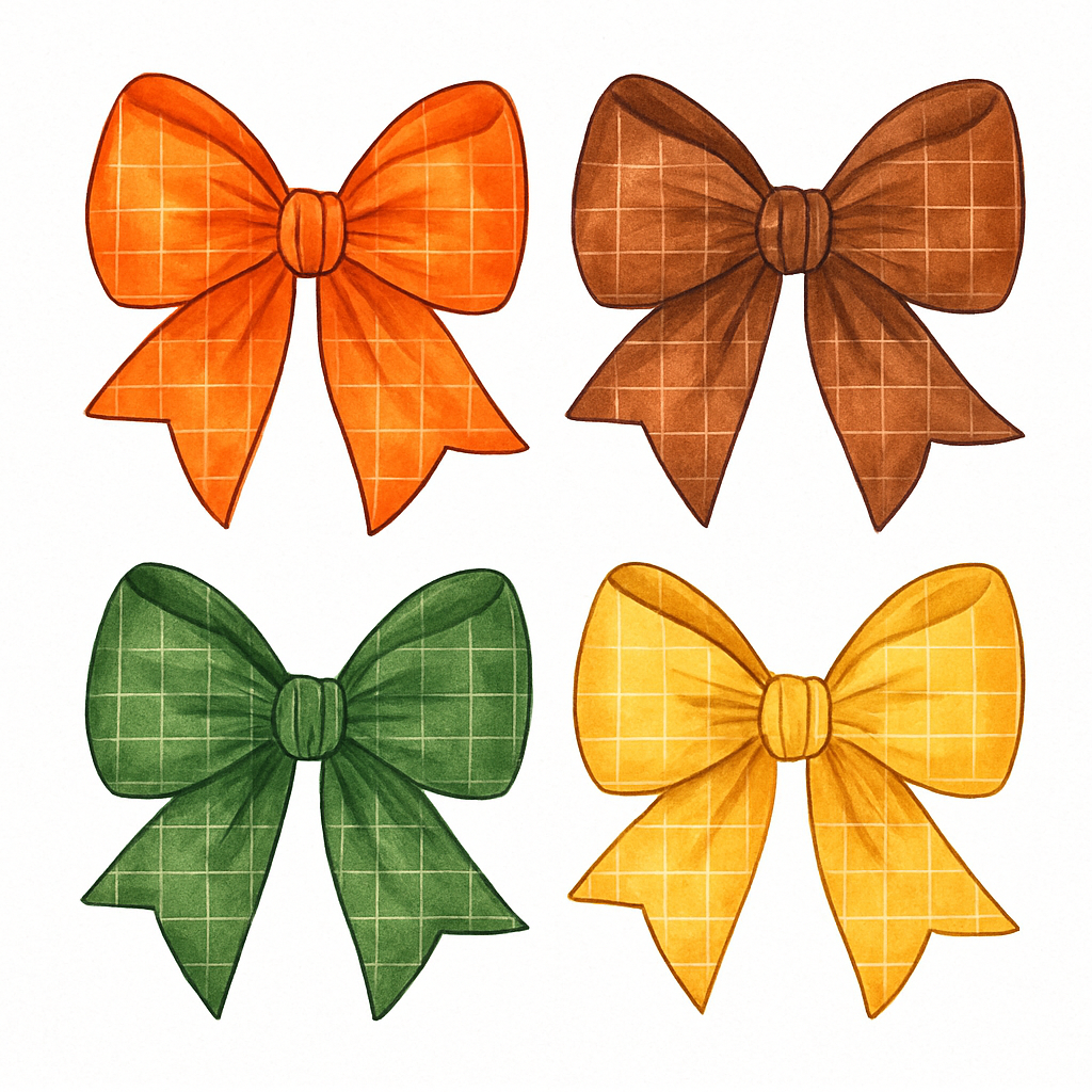 Planche de stickers noeuds d'automne